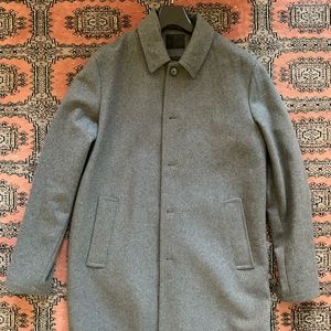 Asos grey wool overcoat